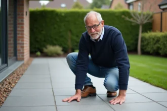 Terrasse en résine moderne avec finition esthétique et pratique