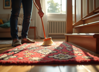 Nettoyer un tapis berbère dans un escalier avec des méthodes simples et efficaces