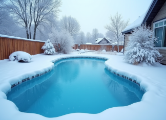 Piscine qui gèle : solutions et conseils pour protéger votre bassin en hiver
