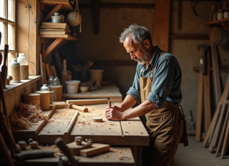 Les secrets de l’artisanat : fabrication d’établis en bois au XXe siècle