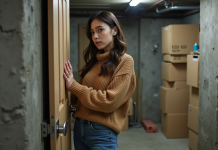 Louer une cave : quel prix idéal pour votre location ? Jeune femme examinant un espace de stockage urbain