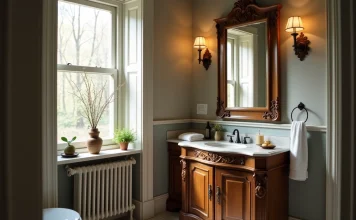 Lavabo meuble salle de bain vintage : charme d’antan et modernité