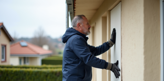 Pourquoi opter pour une isolation extérieure de 5 cm pour votre façade ? Hommes appliquant des panneaux d'isolation sur un mur